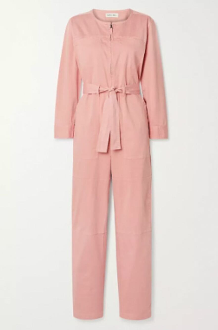 Alex Mill Pink Jo Belted Coverall Jumpsuit